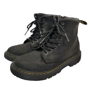 Dr. Martens Kids Youth Boys Girls 1460 J Zip Lace Up Combat Boots Black Size 1